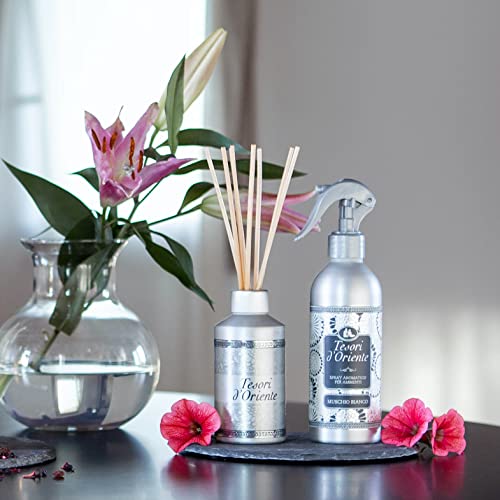 Tesori d'Oriente White Musk Reed Diffuser 200ml - Long-Lasting Aromatic Environment