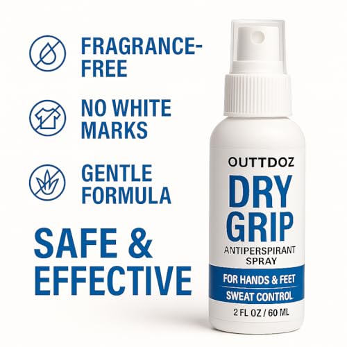 DryGrip Antiperspirant Spray for Hands & Feet | 15% Aluminum Chloride