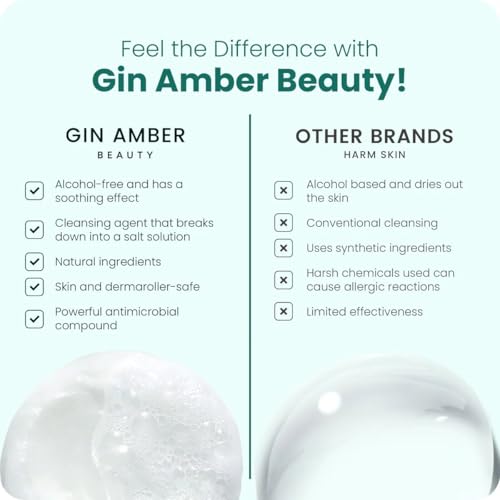 Gin Amber Beauty Mini Foaming Face Wash - Gentle Natural Facial Cleanser 50ml