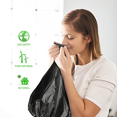 Teivio 10 Gallon Clear Trash Bags - 120 Count Kitchen Garbage Bags