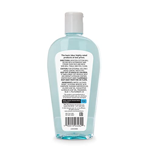 Amazon Basics Original Clean Astringent Skin Cleanser 10 Fl Oz - Paraben-Free, Fresh Scent - Pack of 1