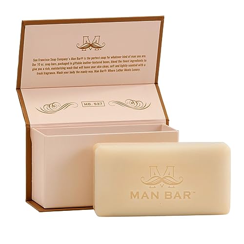 Spiced Tobacco Man Bar Soap - Moisture Rich, Natural Ingredients