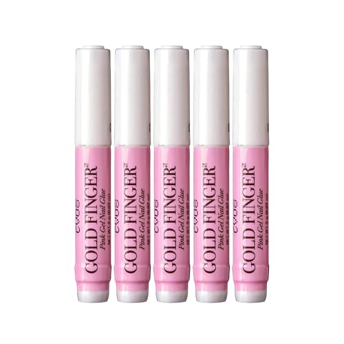 Goldfinger Professional Nail Glue - Super Strong, Fast-Drying, Pack of 5