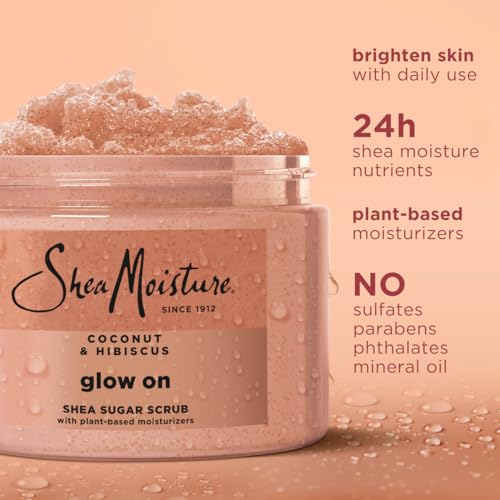 SheaMoisture Coconut Hibiscus Body Scrub for Glowing Skin - 12 oz