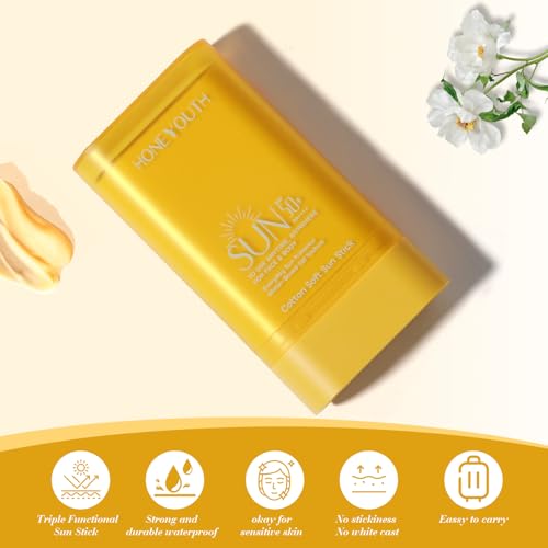 CAJALLIN SPF 50+ PA++++ Sunscreen Stick Pack of 2 - Water-Resistant, Non-Greasy, Travel Size