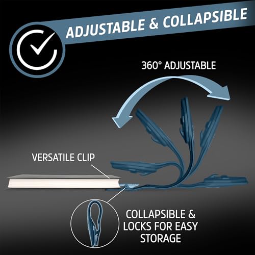 Energizer Rechargeable Clip-On Book Light with Warm LED