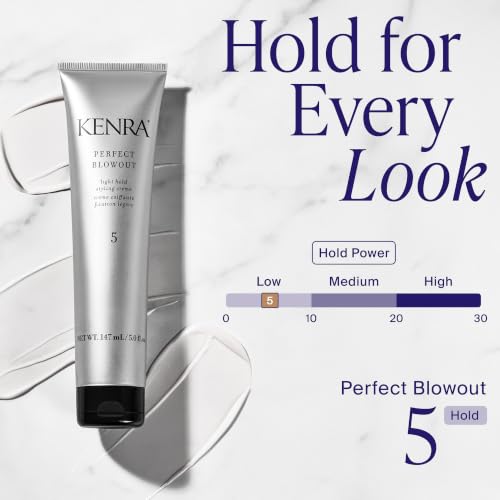 Kenra Perfect Blowout 5 Light Hold Styling Cream 5oz with Thermal Protection & Volume - Lightweight Hair Care