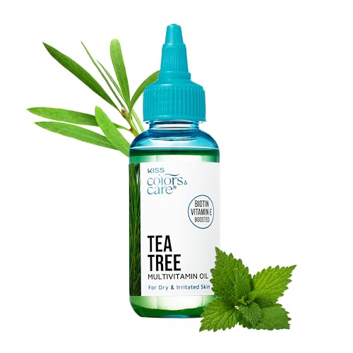 Kiss Colors & Care Tea Tree Multivitamin Hair & Skin Oil with Biotin & Vitamin E - 2.5 fl oz