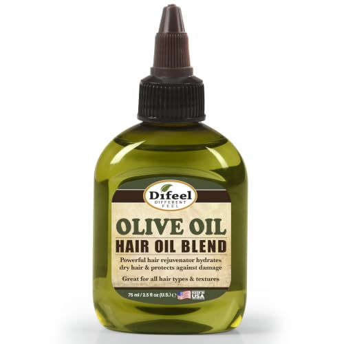 Difeel Olive Hair Oil Blend - 2.5 oz Travel Size Moisturizer