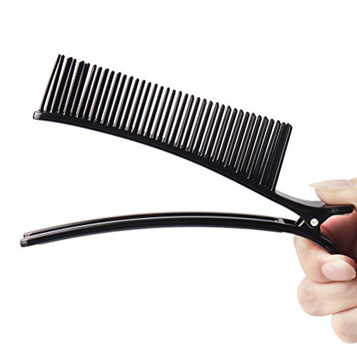 GOTOTOP 2PCS Black Hair Clip Comb Set Multifunctional Salon Styling Tool