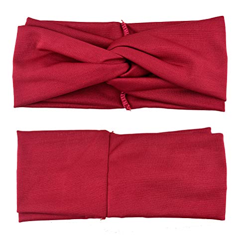DRESHOW Women's Elastic Knotted Headbands - 8 Pack Non-Slip Hair Wraps
