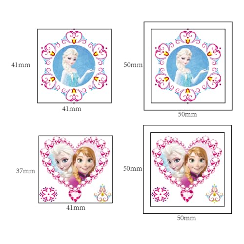Frozen Temporary Tattoos - 40 Sheets of Cute Ice Princess Stickers