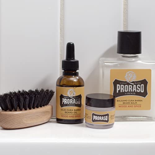 Proraso Moustache Wax - Medium Hold Styling Wax with Shea Butter - 0.5oz