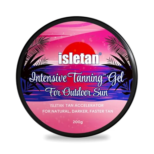 Isletan Intensive Tanning Gel with Peach - 200g Natural Tan Accelerator