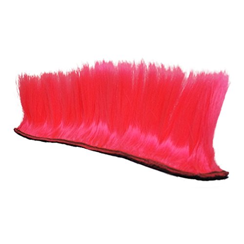 Namecute Pink Mohawk Helmet Wig for Motorcycle and Bicycle Helmets