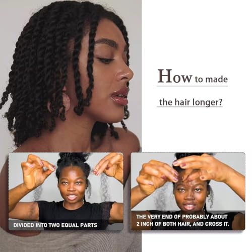 FYIMUYI Afro Kinky Bulk Hair for Micro Twists & Locs - 20 Inch, 4 Bundles