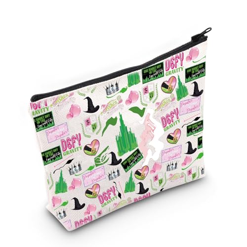 Witch Musical Canvas Makeup Bag - Theater Fan Cosmetic Pouch Gift