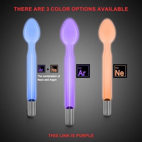 Violet Glass Tube Electrode Spoon for Facial Machines - Elitzia ETJX006