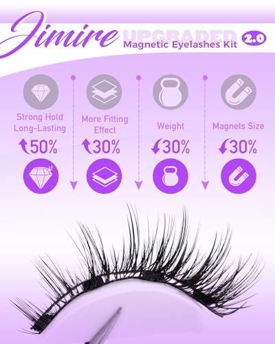 Cat Eye Magnetic Eyelashes - Reusable Wispy Lashes with Applicator