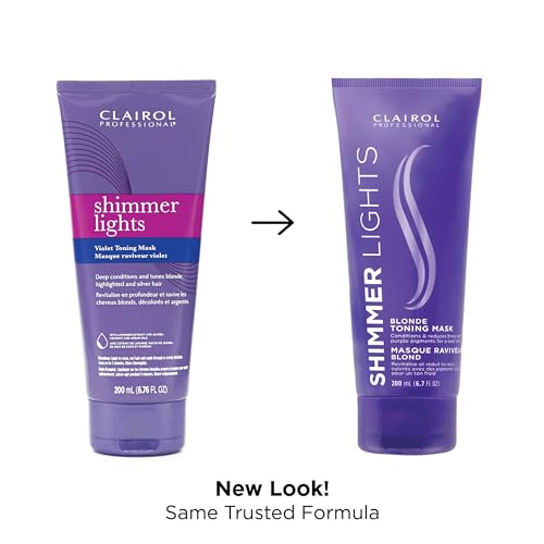 Clairol Professional Shimmer Lights Violet Toning Mask for Blonde Hair