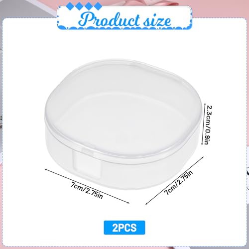 QfwdfcTrenz Portable Plastic Cotton Pad Holder - Travel-Friendly, Sealed Design