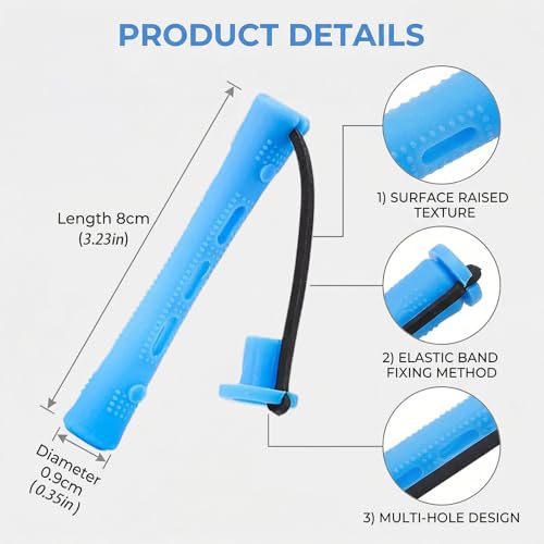 20 Pcs Blue Plastic Perm Rods for Hair Curling - 0.35 Inch