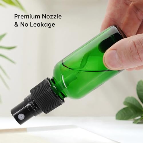 12Pcs 1 oz Reusable Glass Spray Bottles - Leak-Proof Fine Mist for Travel & Skin Care