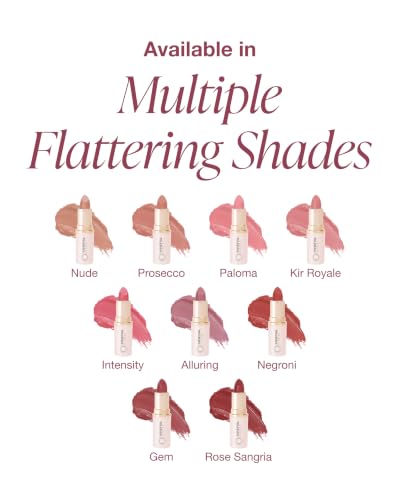 Mineral Fusion Prosecco Long-Lasting Lipstick - Reformulated Vegan Lip Color with Avocado Oil & Cocoa Seed Butter