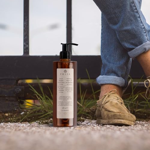 Prija Vitalising Shower Gel & Shampoo with Ginseng Extract - 12.8 Fl Oz