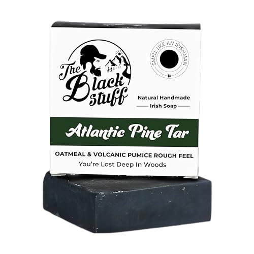 Pine Tar Organic Men’s Handmade Cold Process Body Bar Soap - Moisturizing & Cleansing