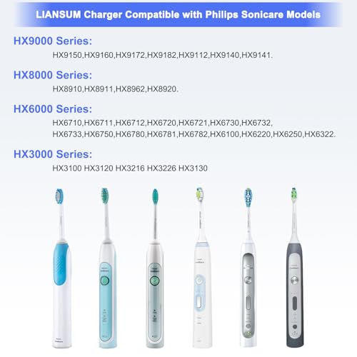 LIANSUM Charger Base for Philips Sonicare Electric Toothbrush