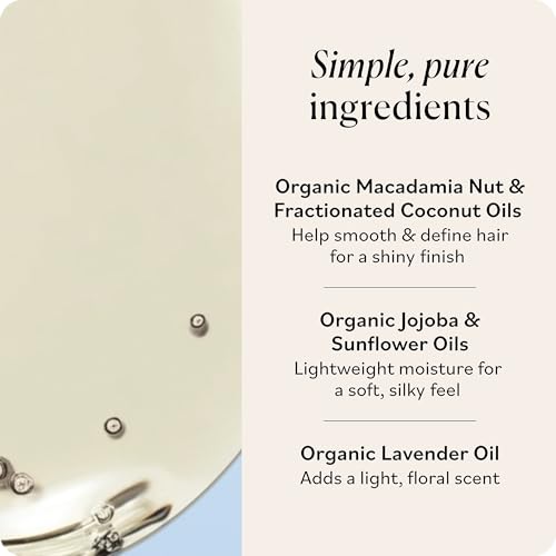 Sky Organics Organic Coconut & Macadamia Shine Oil - Hydrating Hair Oil 6oz
