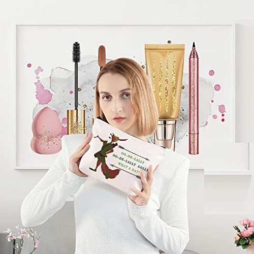 LEVLO Fox Makeup Bag - Oo-De-Lally Zipper Pouch for Fans