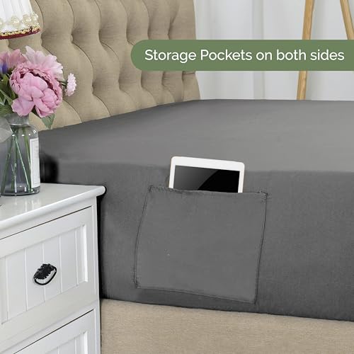 Elegant Comfort Twin XL Fitted Sheet - Extra Deep Pocket, Aqua