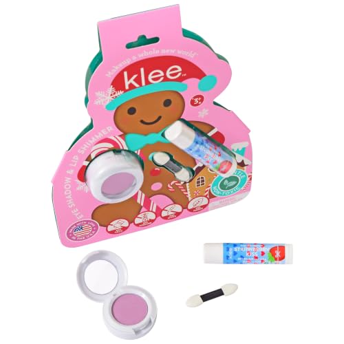 Klee Naturals Non-Toxic Kids Makeup Kit - Mineral Eye Shadow & Lip Shimmer