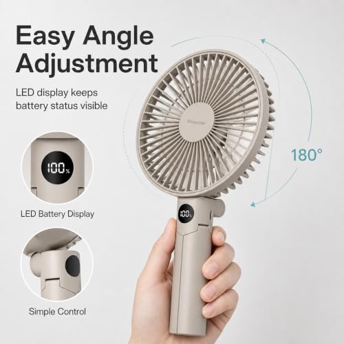 Quiet Portable Camping Fan with 12H Battery Life & USB-C
