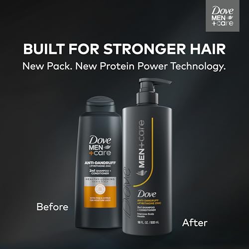 Dove Men Anti-Dandruff 2-in-1 Shampoo & Conditioner 18oz - Flake-Free Hair Care