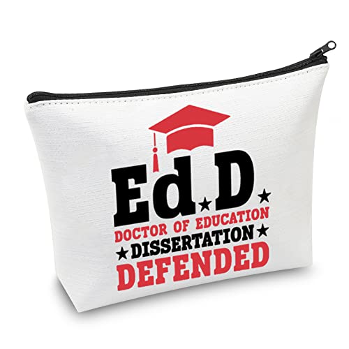 Doctor of Education Dissertation Defended Makeup Bag - Graduation Gift