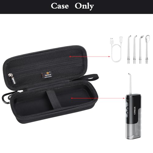 Aproca Hard Travel Case for COSLUS T40 Mini Water Flosser - Black
