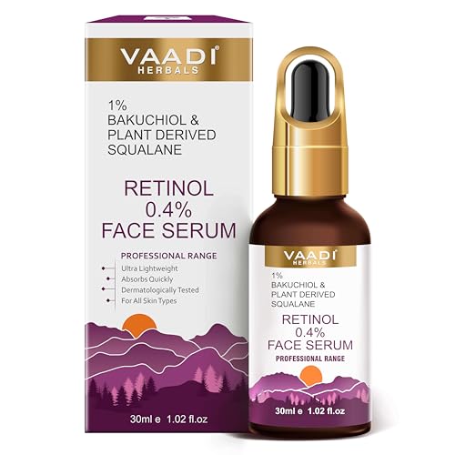 Vaadi Herbals Retinol Serum 0.4% with Baluchiol & Squalane - 30ml