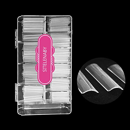 SITELENABY XXL No C Curve Square Nail Tips - Long Square Fake Nails, 500 pcs