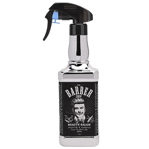 ZIBARBER 500ml Hair Spray Bottle - Adjustable Mist & Stream