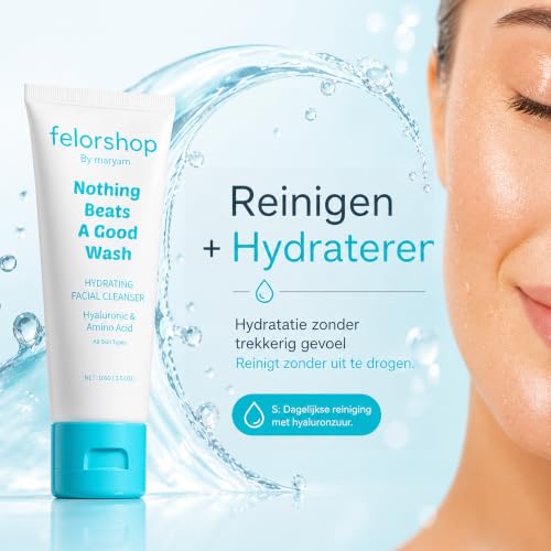 FelorShop Hydrating Facial Cleanser with Hyaluronic Acid - 100g