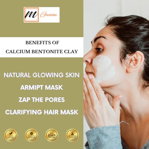 Calcium Bentonite Clay 32 Ounce for Facial Masks & Body Wraps