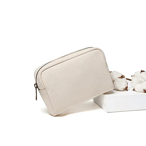 YONBEN Cotton Canvas Makeup Bag - Stylish and Durable Travel Organizer