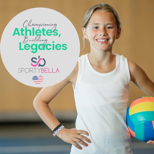 Sportybella Volleyball Hair Ties - No-Crease Elastics for Active Sports, 6 Pack