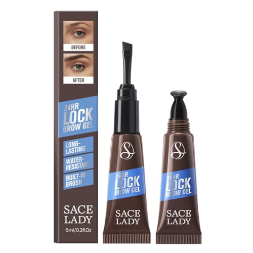SACE LADY 24H Lock Eyebrow Gel with Brush - Waterproof Brown