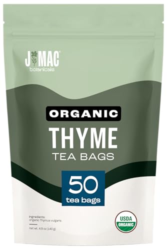 Organic Thyme Leaf Tea Bags - 50 Count from J Mac Botanicals