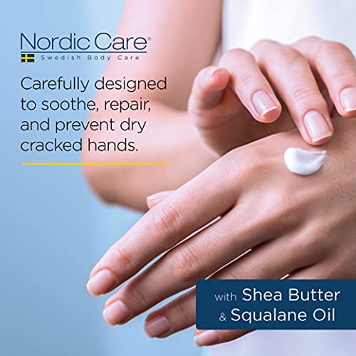 Nordic Care Hand Cream for Women & Men, Shea Butter & Urea, 6 oz