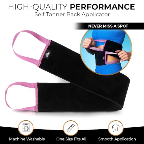 Bronze Tan Self Tanner Back Applicator Mitt - Easy, Streak-Free Application
